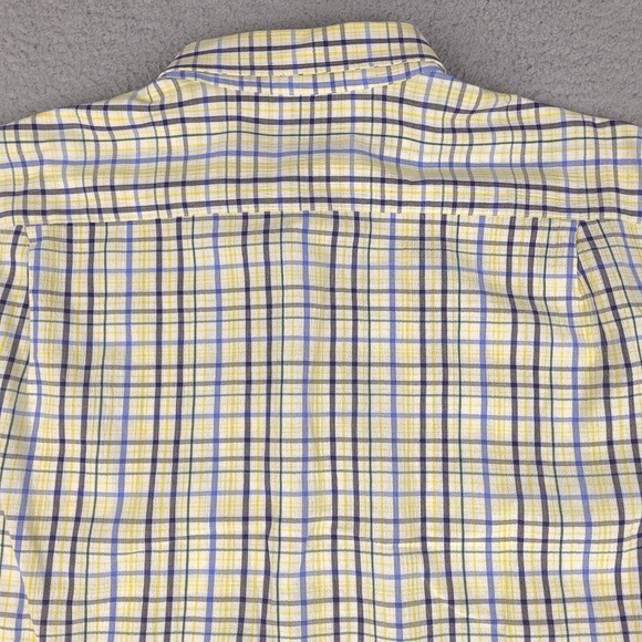 Andre Ghekiere Shirt Mens XL Plaid Button Down Made In France Cotton Long Sleeve - Picture 10 of 15